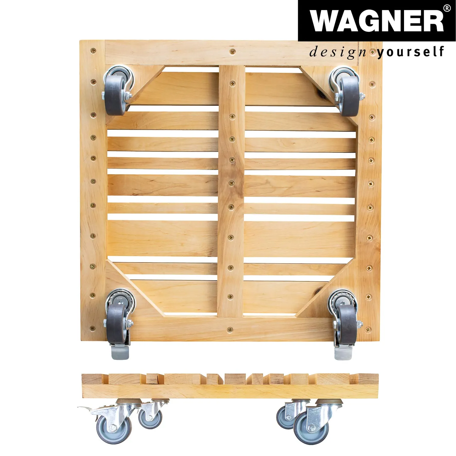 WAGNER Feng Shui carrello piante 40x40 cm ontano 150kg