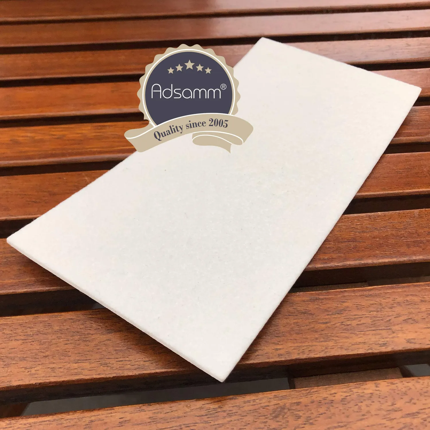 Adsamm Feltro Autoadesivo 1,5 mm Bianco 10 Fogli 10x20 cm