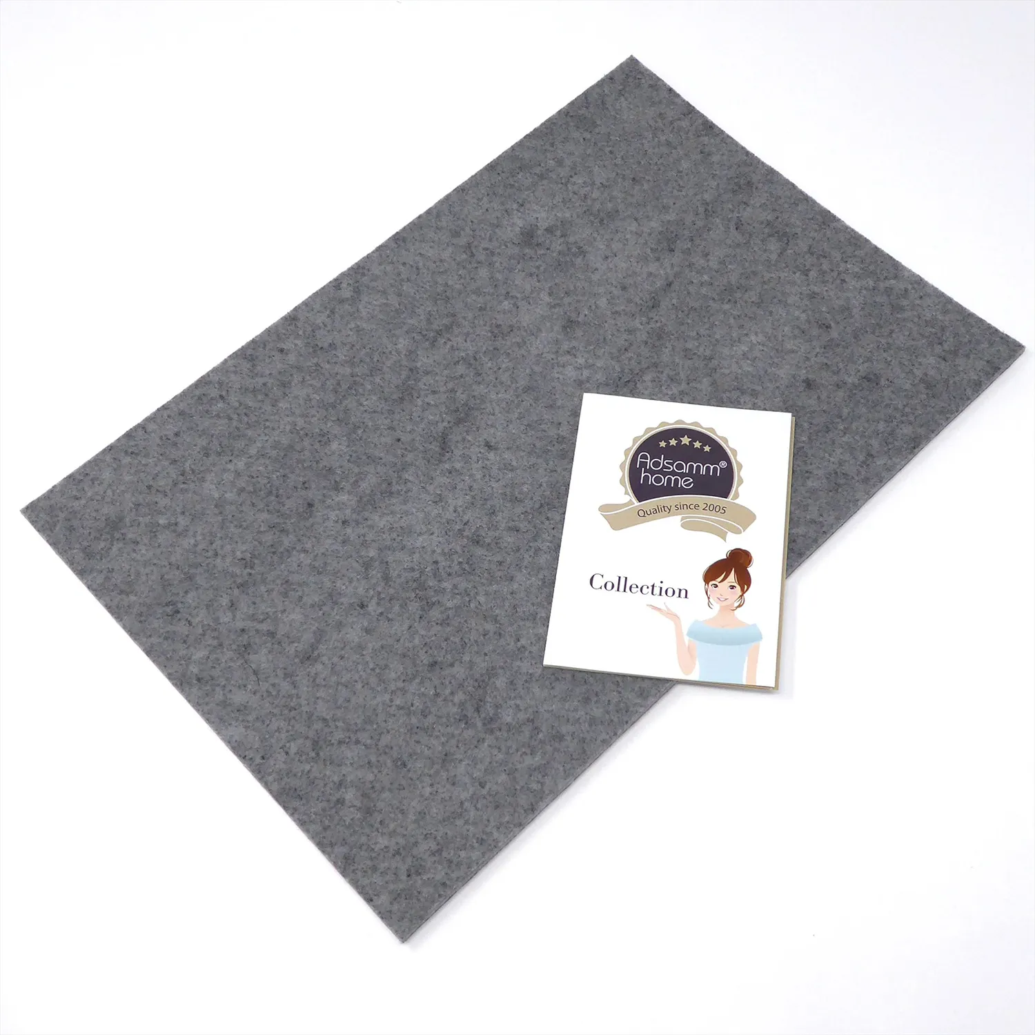 Adsamm foglio feltro autoadesivo grigio 20x30 cm 3,5 mm