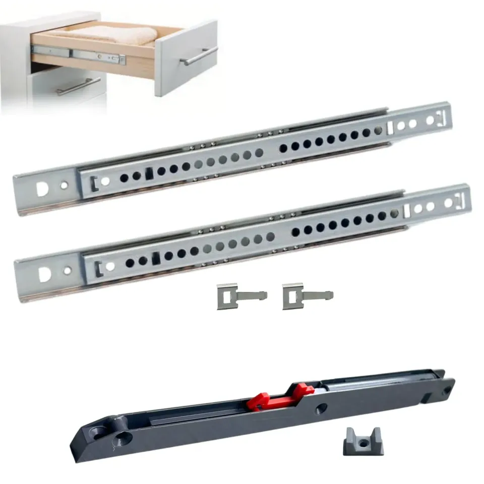 Indaux guide a sfere H17mm 15kg 220-260mm coppia