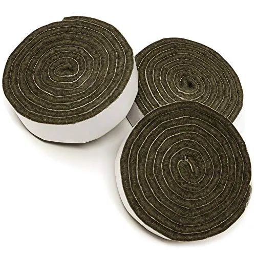Adsamm Nastro feltro marrone 19x1000 mm 3 rotoli 3,5 mm
