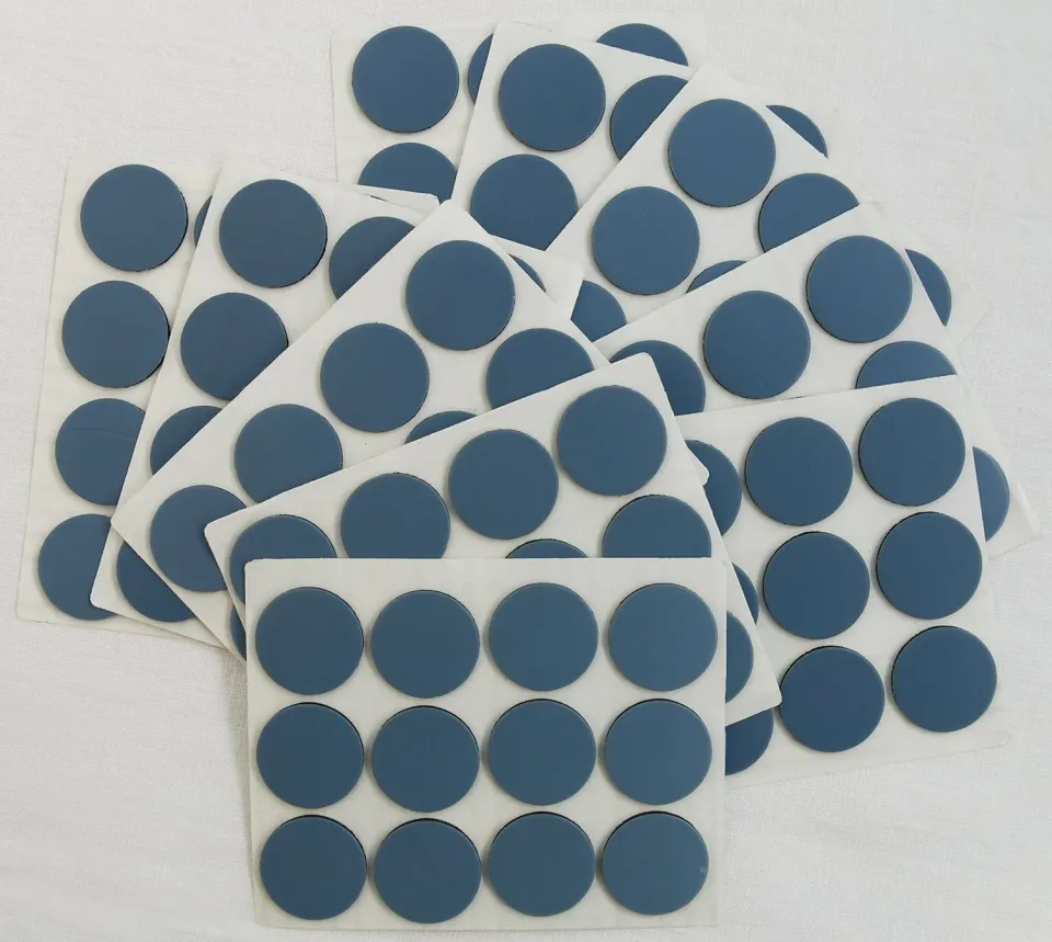 Adsamm Pattini PTFE ultrasottili Ø 22 mm 240 pezzi grigio azzurro
