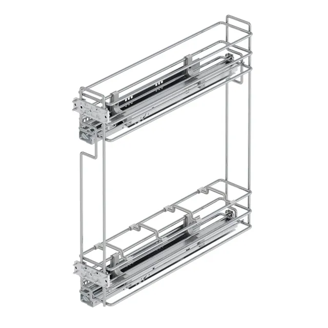 Emuca portabottiglie estraibile 200mm 480mm 30kg cromato