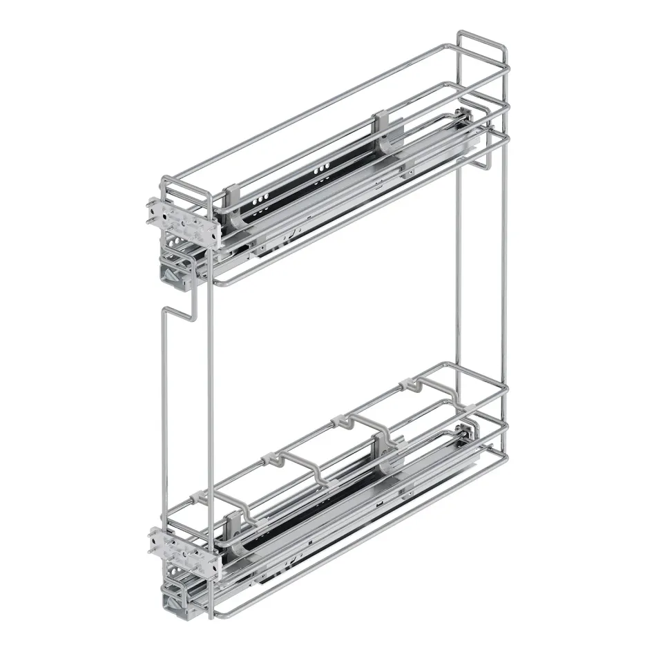 Emuca portabottiglie estraibile 200mm 480mm 30kg cromato