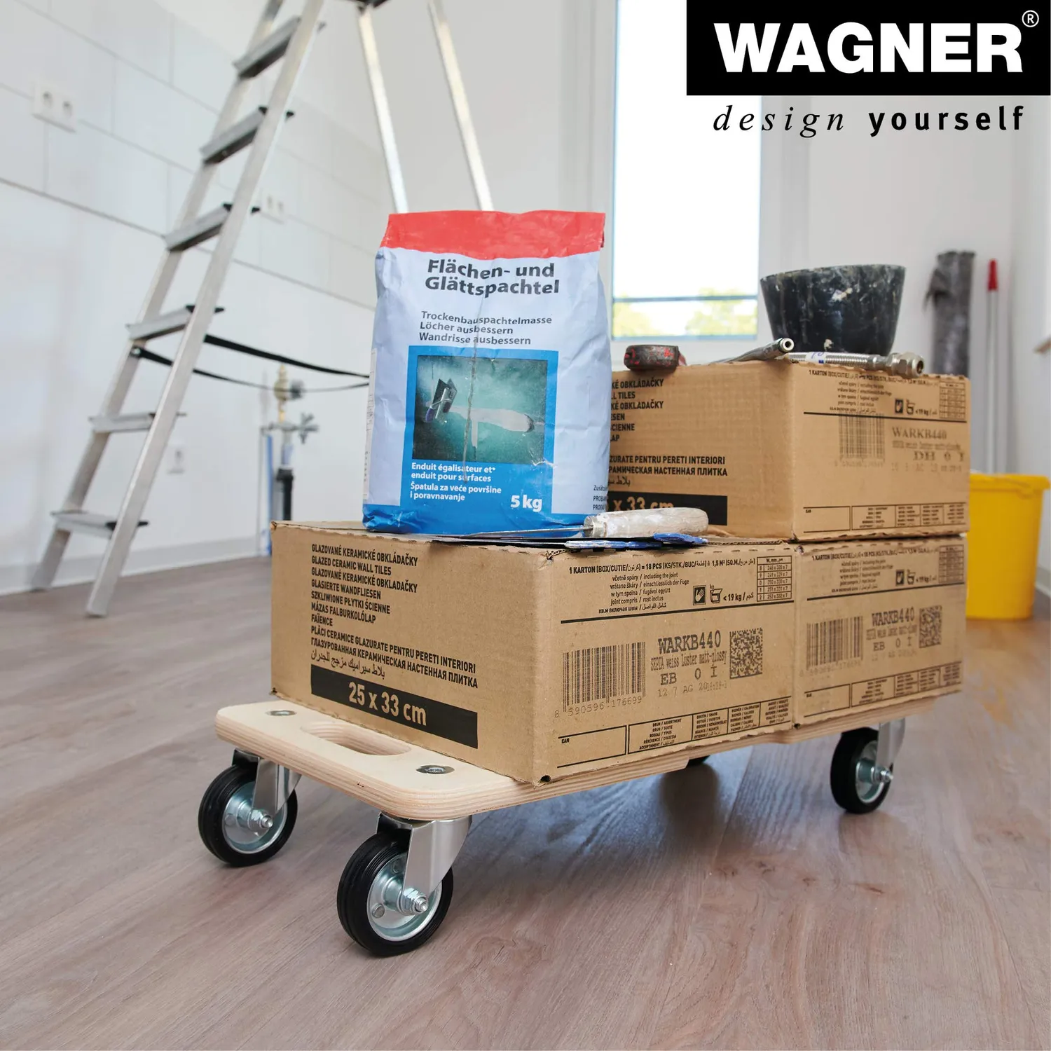 Wagner MM 1327 carrello trasporto 59x29 cm portata 300 kg