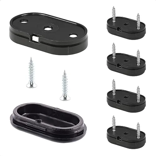 Wagner QuickClick 15783300 piedini avvitare Black 4pz 35x20 mm