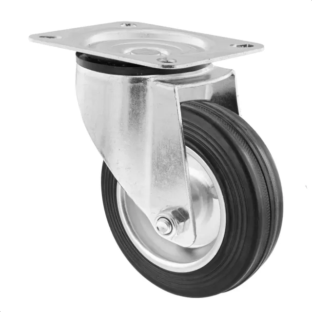 Wagner RO 6104 rotella girevole 100 mm 70 kg gomma