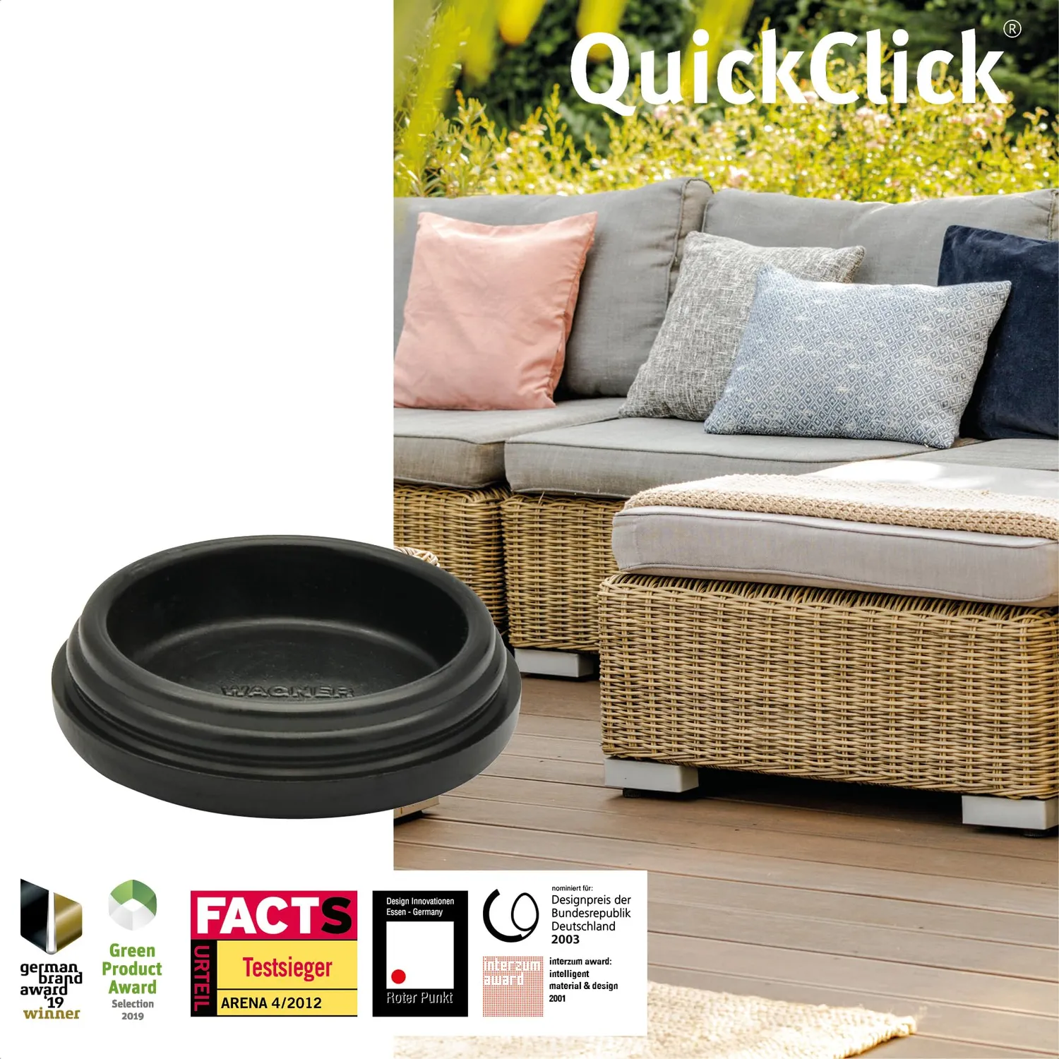 Wagner QuickClick Inserti Plastica 25mm 8 Pezzi