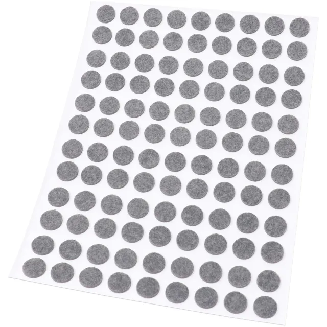 Adsamm feltrini autoadesivi Ø10 mm grigio 108 pezzi ultrasottili