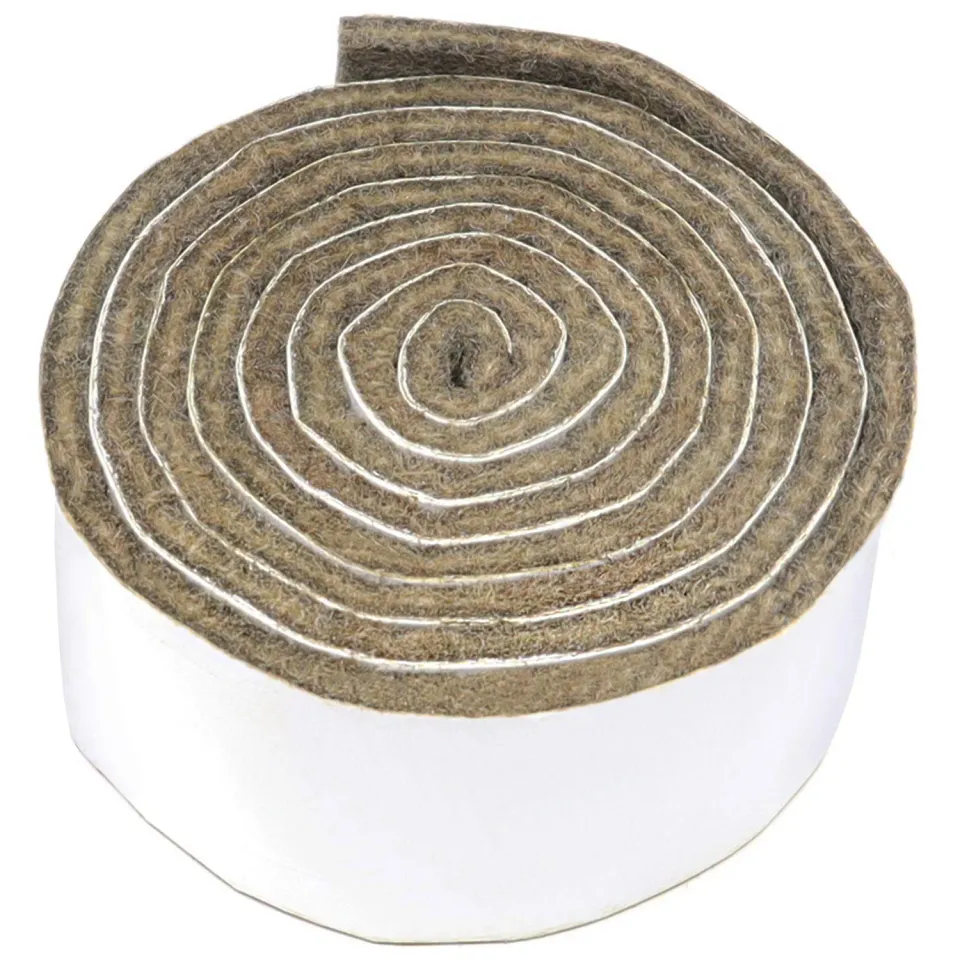 Adsamm 29x1000 mm nastro feltro autoadesivo marrone spessore 3,5 mm