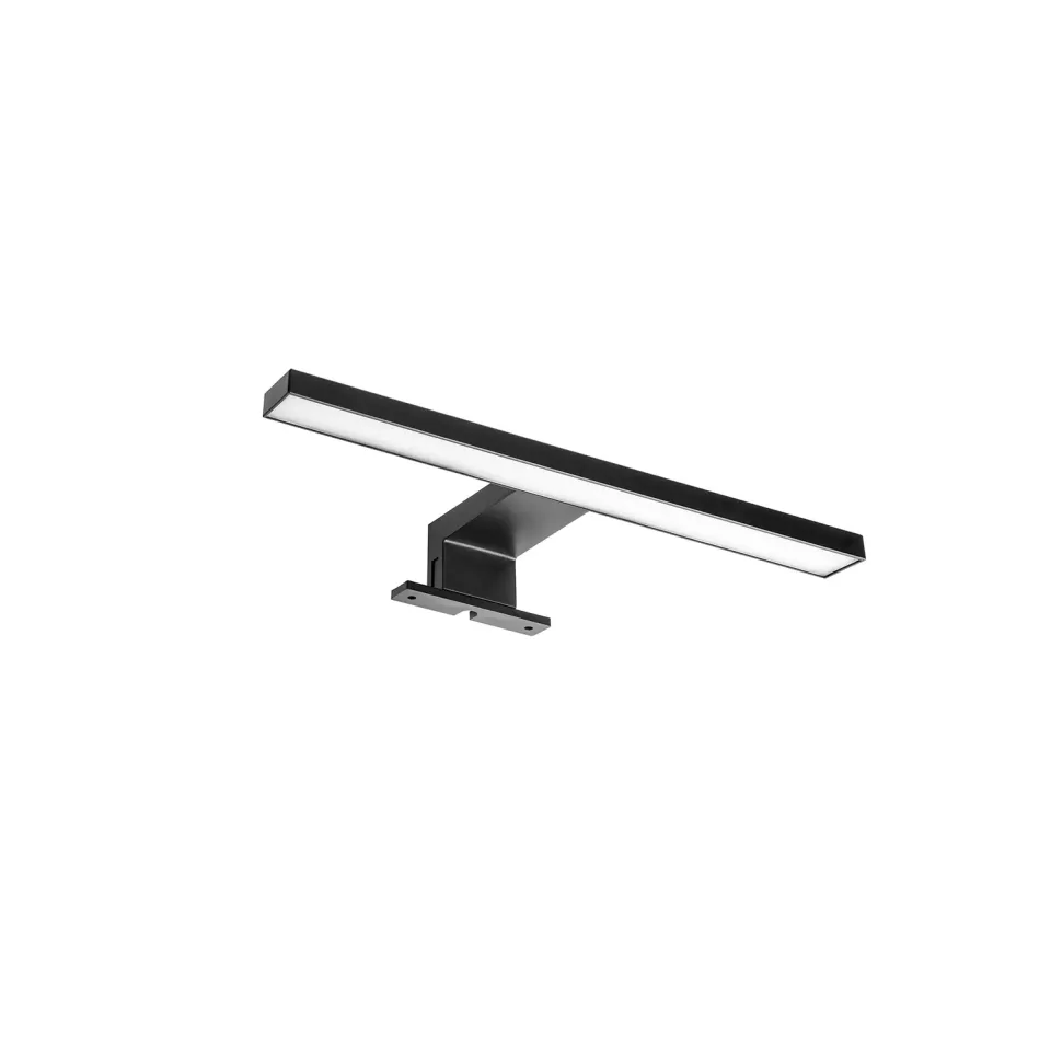 Emuca Faretto LED Specchio Bagno 300 mm Nero IP44