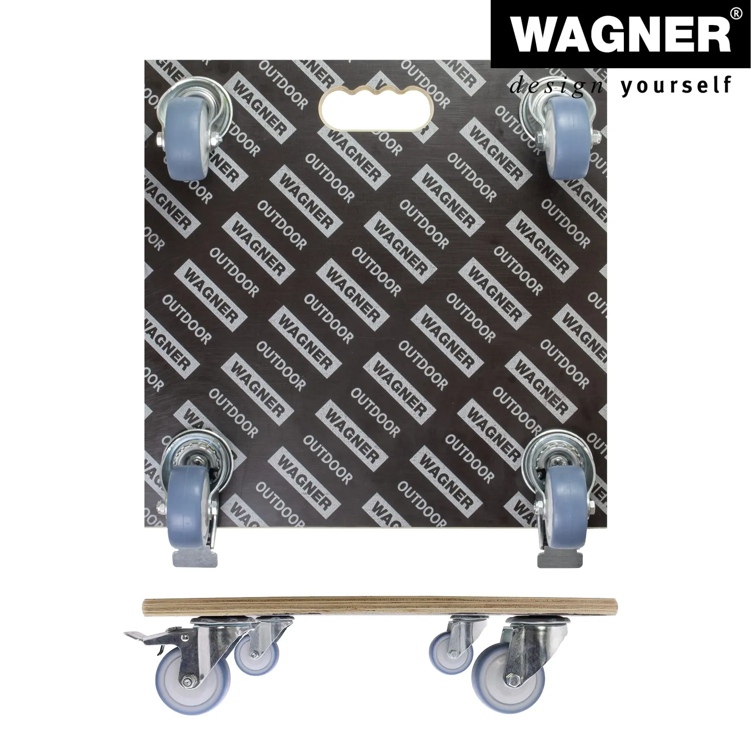 Wagner MaxiGrip GH 1347 sottovaso con ruote 48x48 cm 300 kg