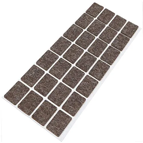 Adsamm feltrini autoadesivi 20x30 mm marroni 28 pezzi lana 3 mm