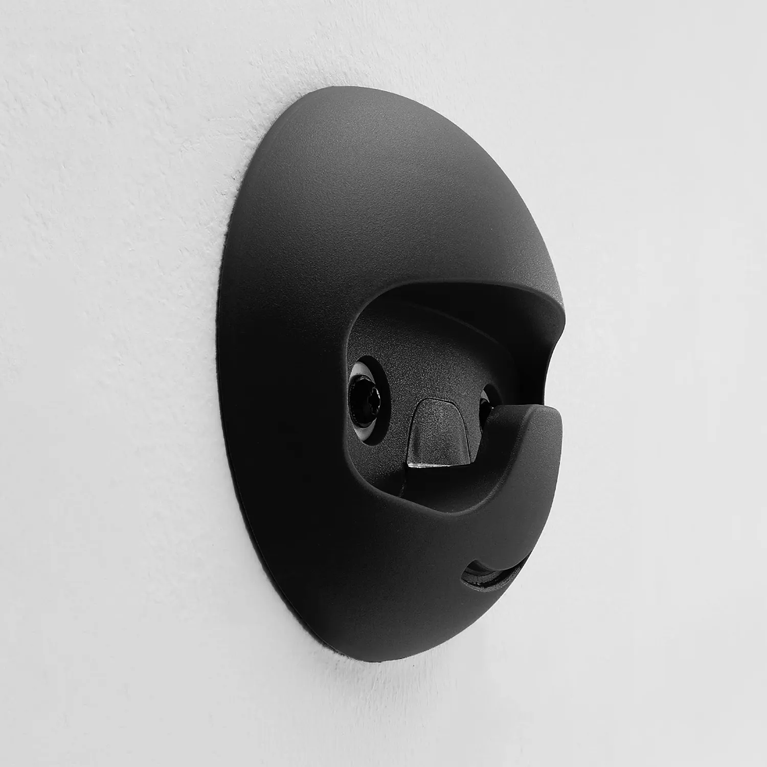 Emuca appendiabiti parete D 120 mm nero tecnoplastica 2 pezzi