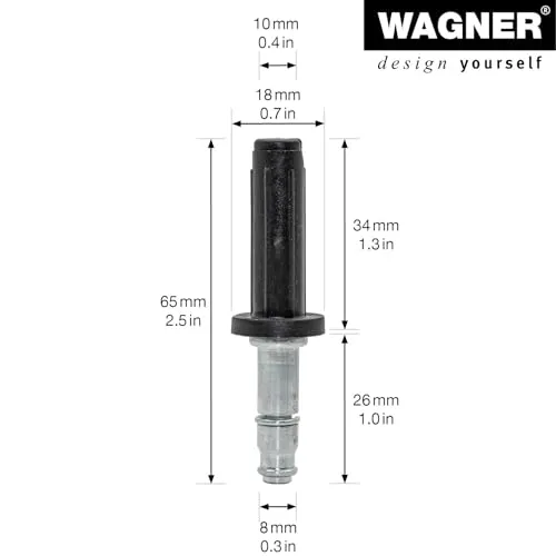 Wagner RO 0080 perno carrello tè 2 pezzi con manicotto