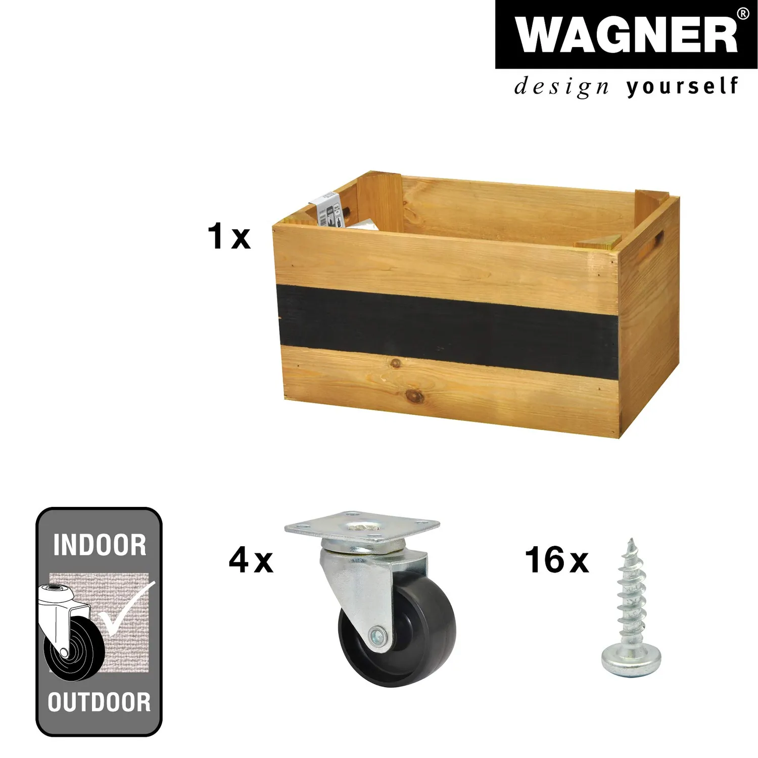 Wagner GreenFamily HerbBOX fioriera legno 39x24 cm marrone