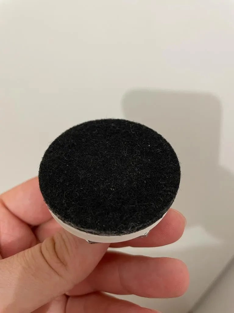 Adsamm feltrini autoadesivi Ø50 mm neri 8 pezzi
