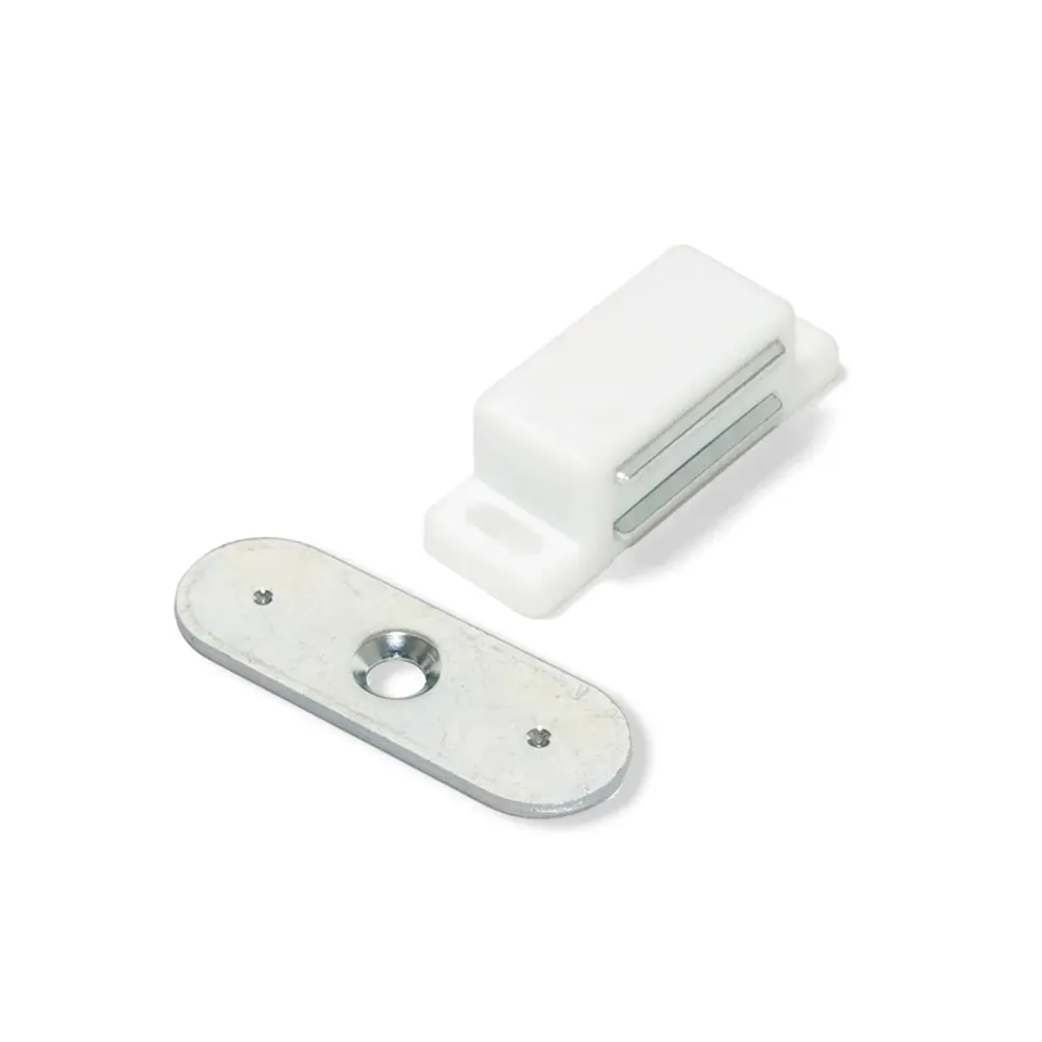 Emuca Chiusura Magnetica Bianca 3,2 kg Set 20 Pezzi