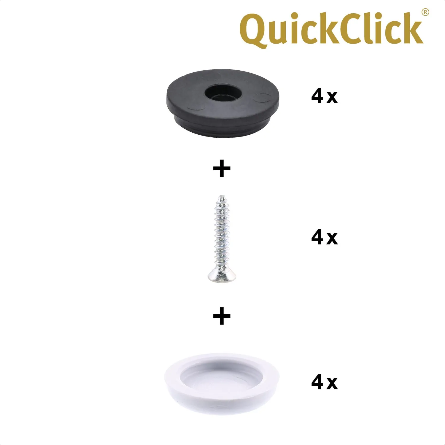 Wagner QuickClick Scivoli Hyper Slim Ø20 mm 4 pz