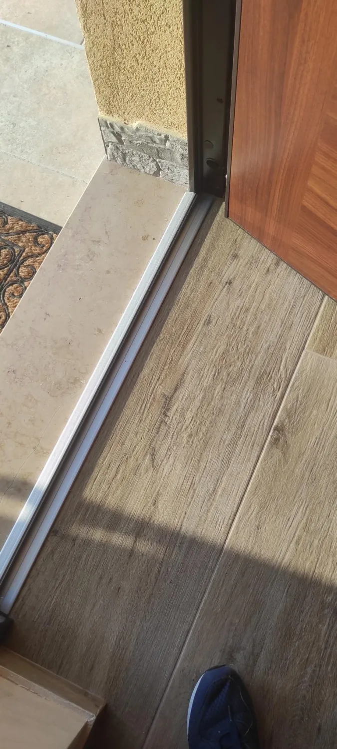 Gedotec soglia pavimento alluminio 715 mm argento battuta