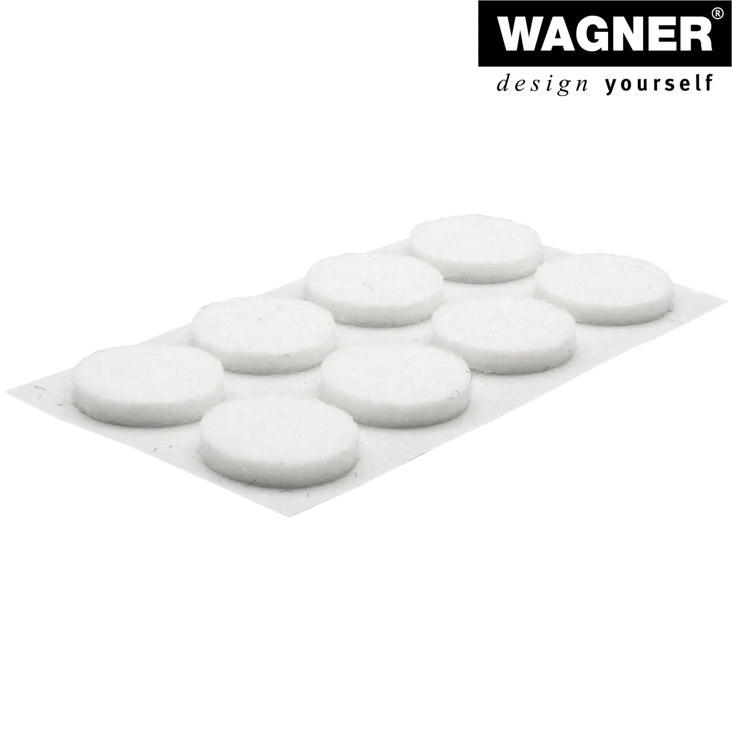 Wagner EH 1214 feltrini adesivi Ø15 mm bianchi 24 pz feltro
