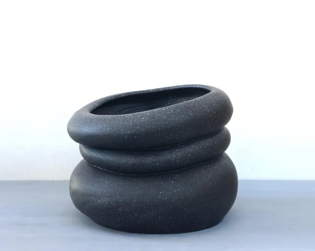 NIVA Design Colate vaso outdoor in gres fatto a mano