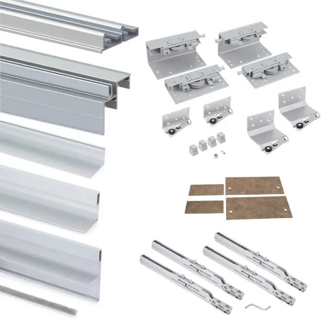 Emuca Space+ 6030020 Kit 2 Ante Scorrevoli Free Rapid Cera Soave