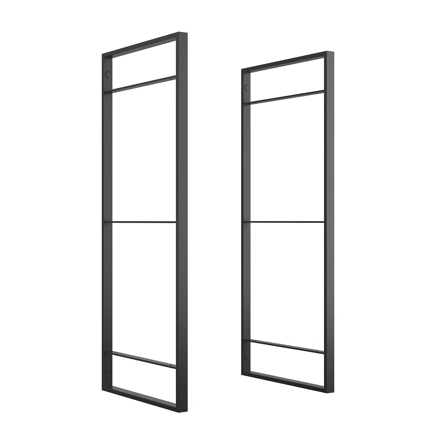 Emuca Scaffale Industriale 1150mm Nero Mogano 4 Ripiani