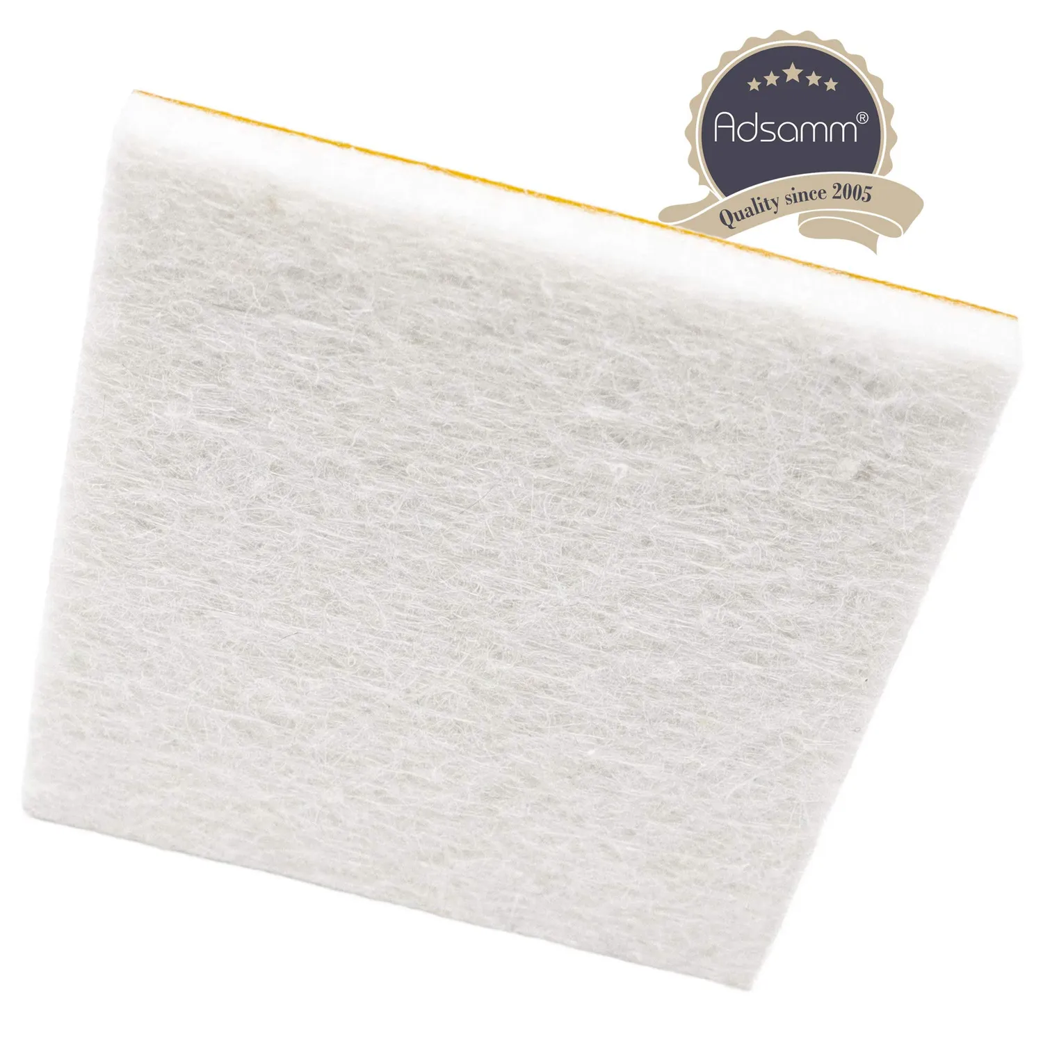 Adsamm Feltrini Autoadesivi 50x50 mm Bianchi 16 Pezzi Spessi
