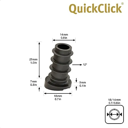 Wagner QuickClick 15786400 base Smart piedini set 4 pezzi 14/18 mm 12°