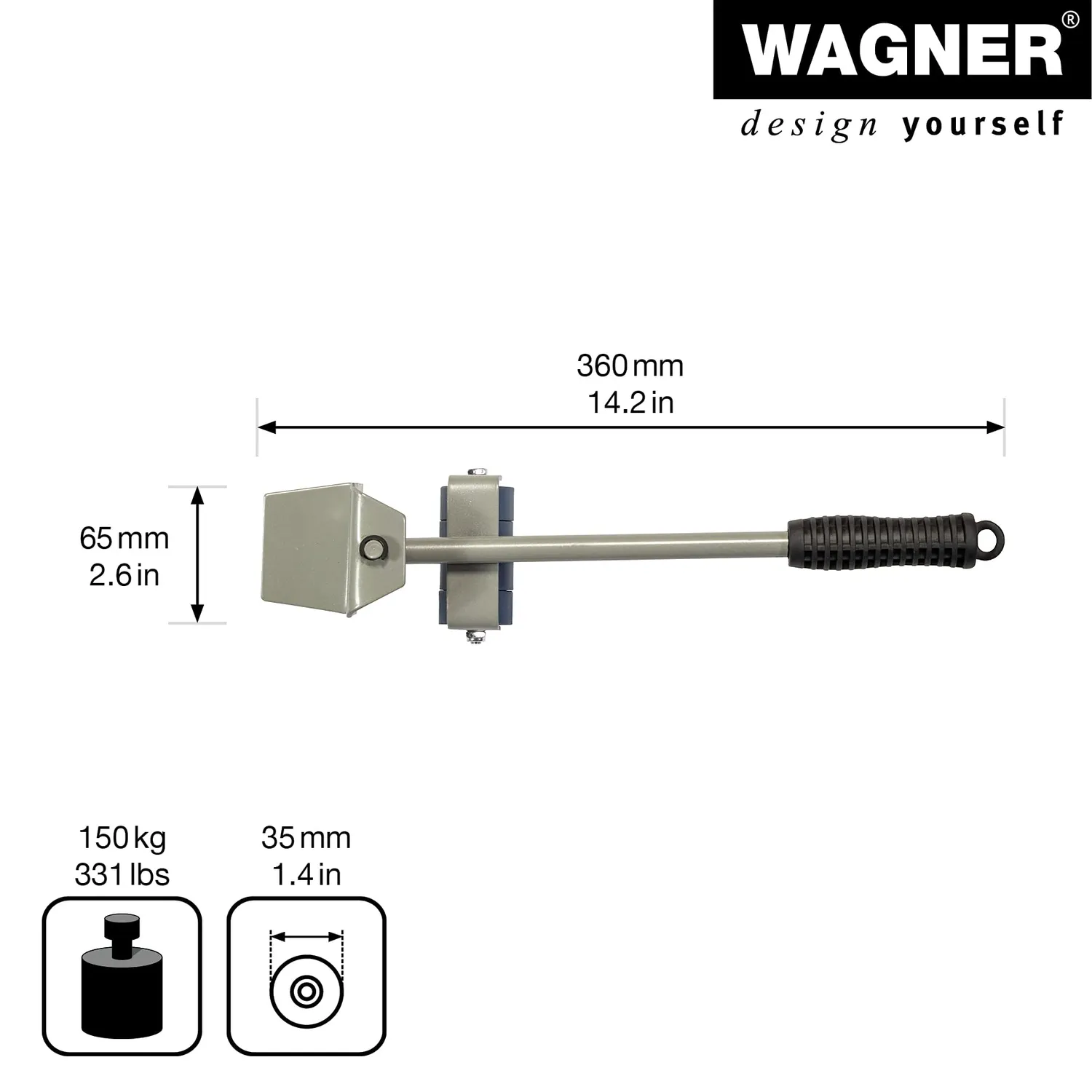Wagner MM 3121 sollevatore mobili 150 kg acciaio