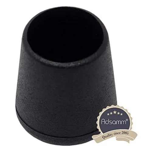 Adsamm puntali avvolgenti tondi Ø15-16 mm neri 4 pezzi PVC