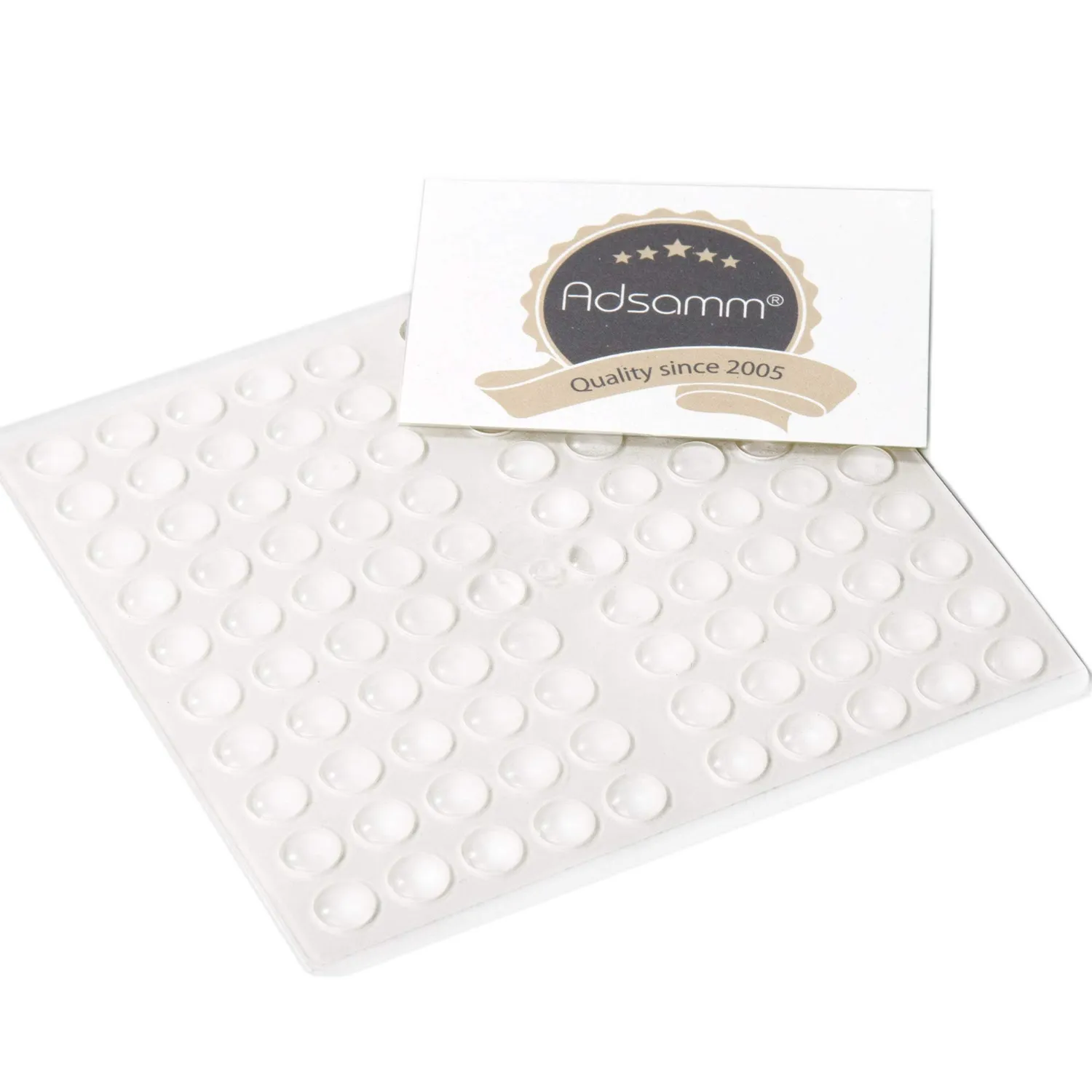 Adsamm gommini trasparenti semisferici 8 mm antiscivolo