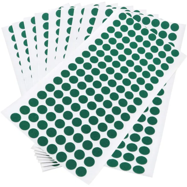 Adsamm Ultrasottili ø 12 mm Feltrini Verdi 1280 pz 1,5mm