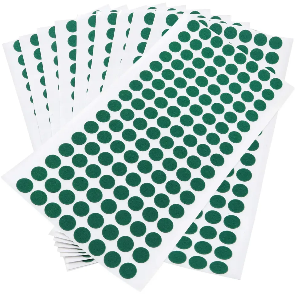 Adsamm Ultrasottili ø 12 mm Feltrini Verdi 1280 pz 1,5mm