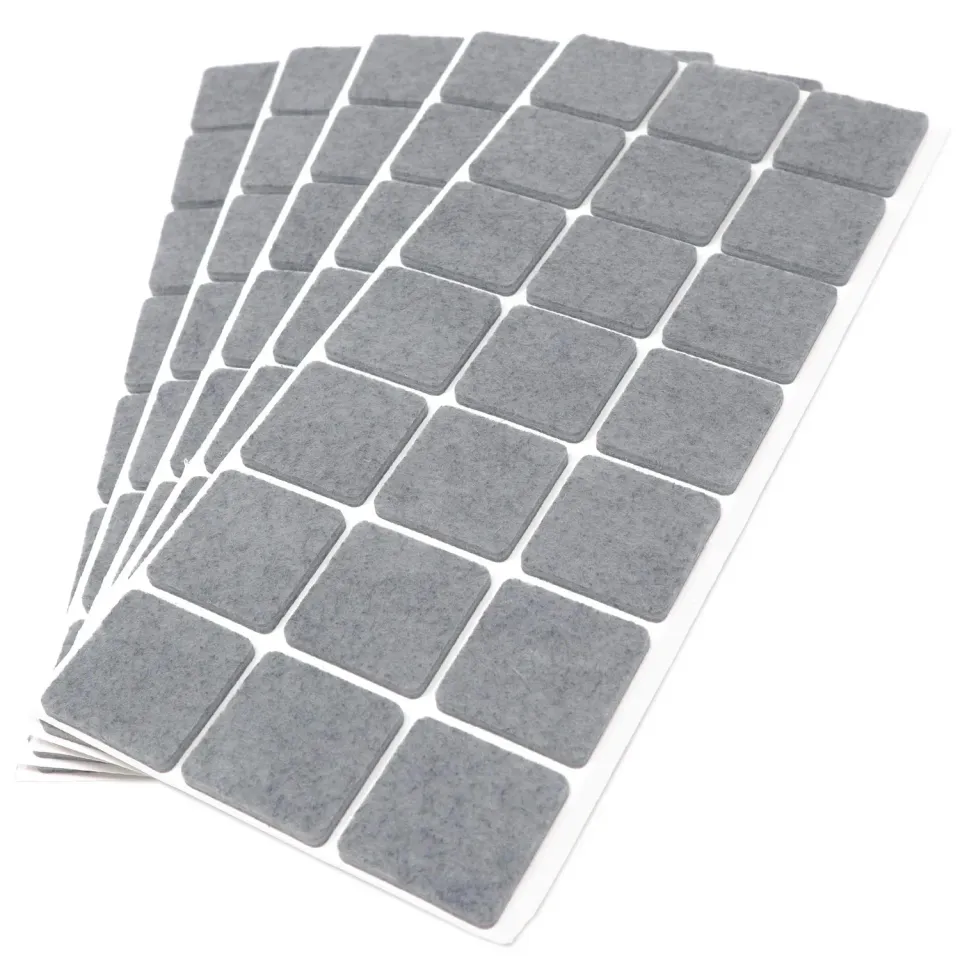 Adsamm Feltrini Autoadesivi Quadrati 30x30 mm Grigi 105 Pezzi