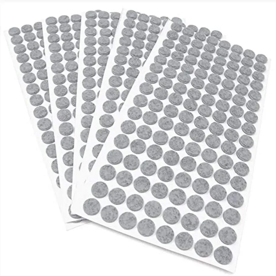 Adsamm Feltrini Autoadesivi Ø12 mm Grigio 640 pz Antigraffio