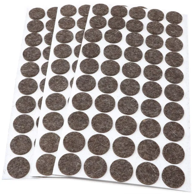 Adsamm Feltrini Ø 22 mm Marroni 150 Pezzi in Lana