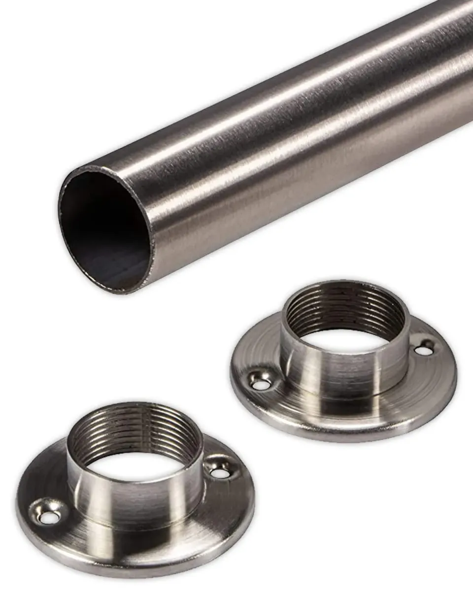 Gedotec asta appendiabiti armadio inox Ø25 mm 1000 mm 1 pezzo