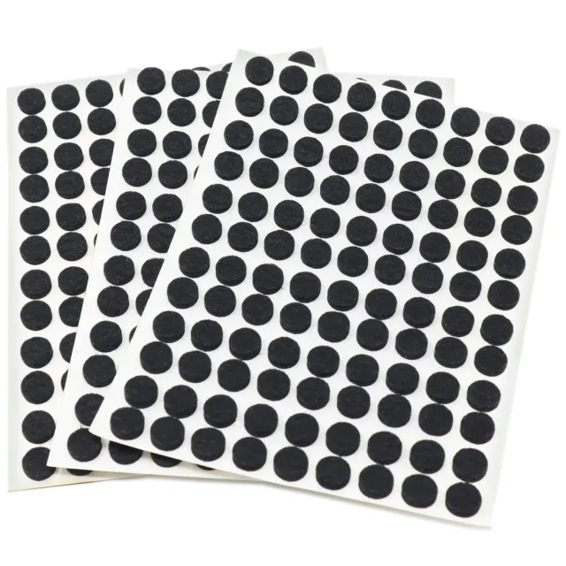 Adsamm Feltrini Autoadesivi Tondi Ø10 mm Neri 324 pz Antirumore