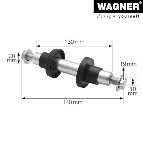 Wagner RO 0446 kit asse prof. 20x130 mm vite M10x142 mm