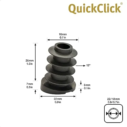 Wagner QuickClick 15787200 base Smart piedini set 4 pezzi 18/22 mm 12°