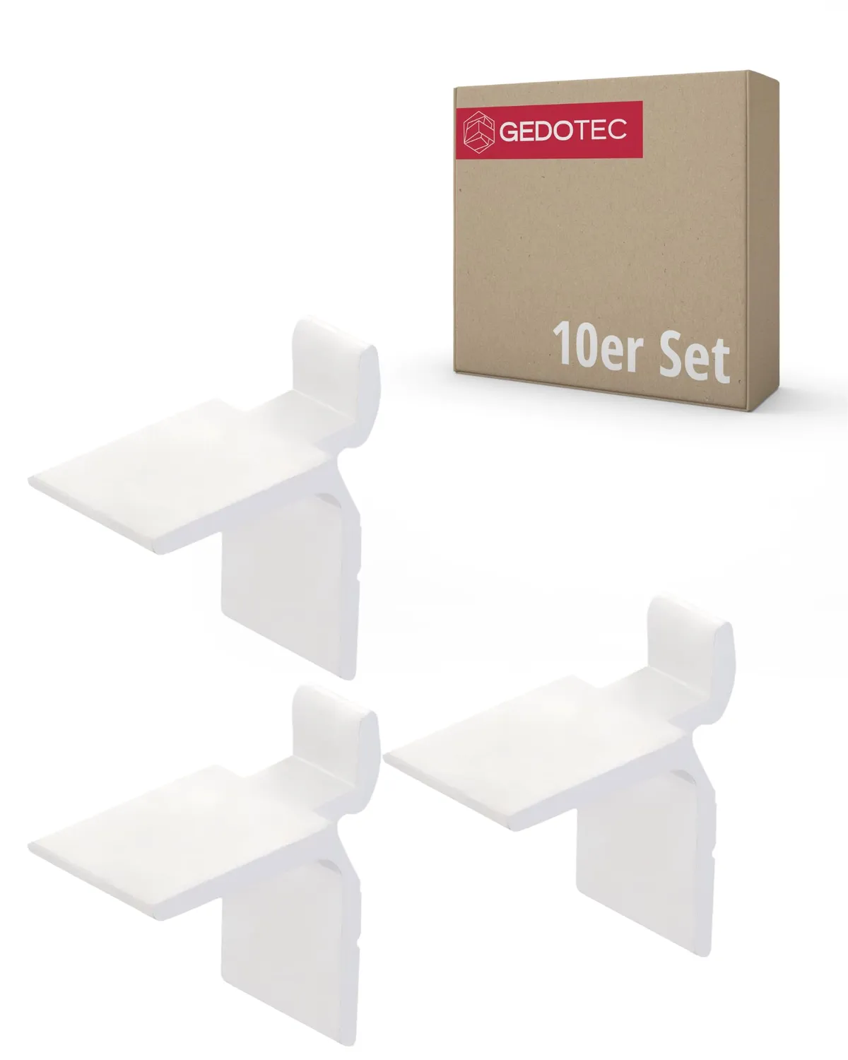 Gedotec Binario Parete Acciaio 1000 mm 2 pz Guida Scaffali