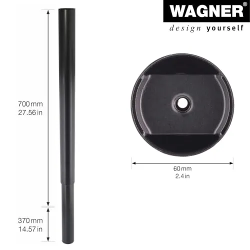 Wagner Telescope ST 1864 gamba tavolo telescopica nera
