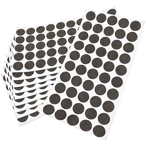 Adsamm ultrasottili feltrini per mobili rotondi Ø20mm marroni 500pz 1,5mm