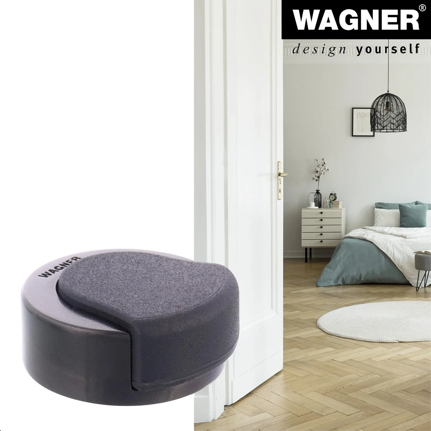 Wagner Design 15517311 fermaporta zinco inox 38x40mm