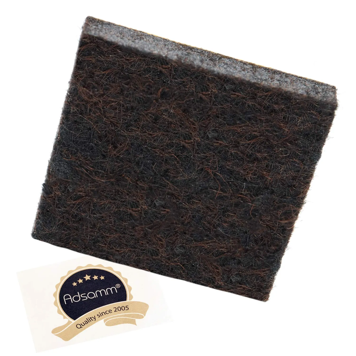 Adsamm feltrini quadrati 30x30 mm marroni 100 pezzi