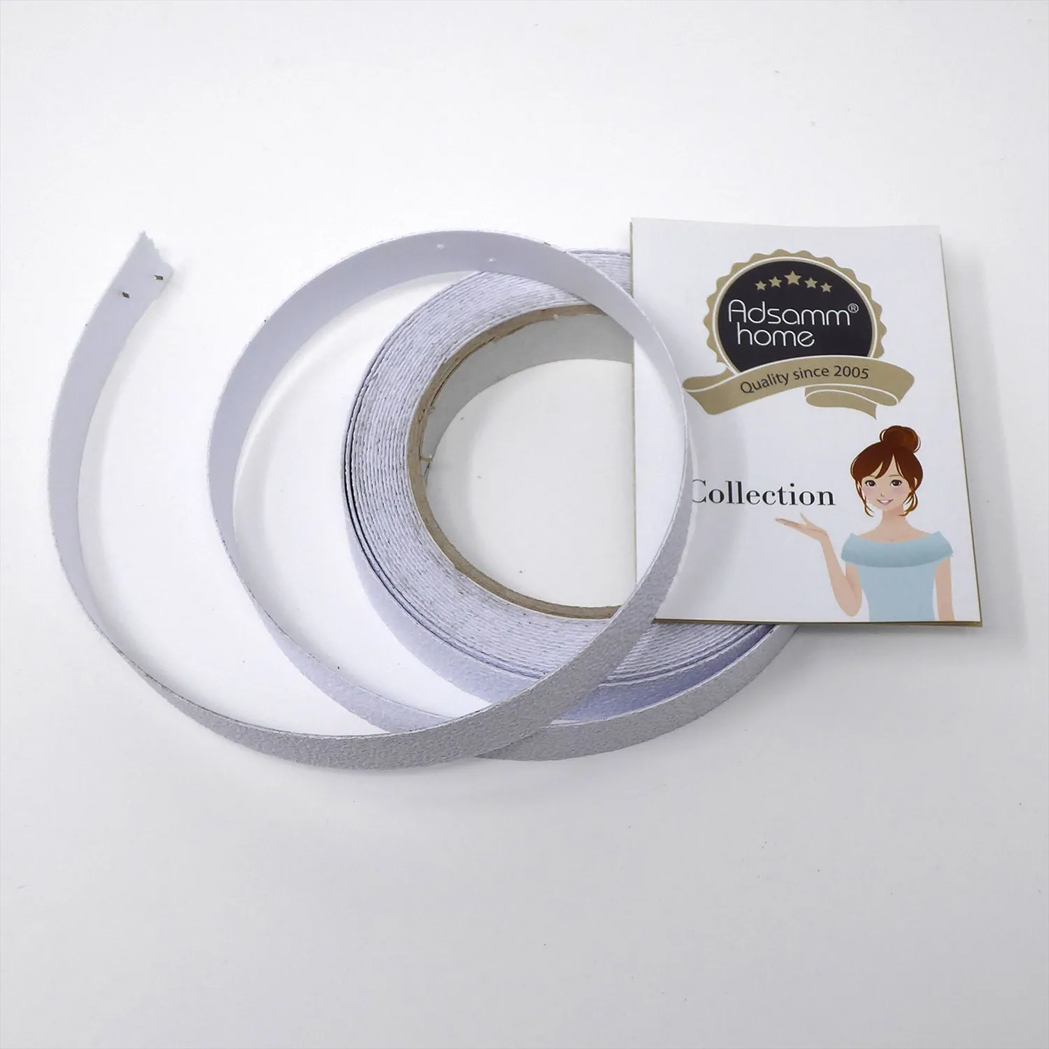 Adsamm Nastro Antiscivolo Rosso Bianco 19 mm 6 m