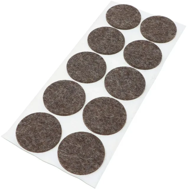 Adsamm Quality Feltrini Lana Ø45 mm Marroni 10 Pezzi 3 mm