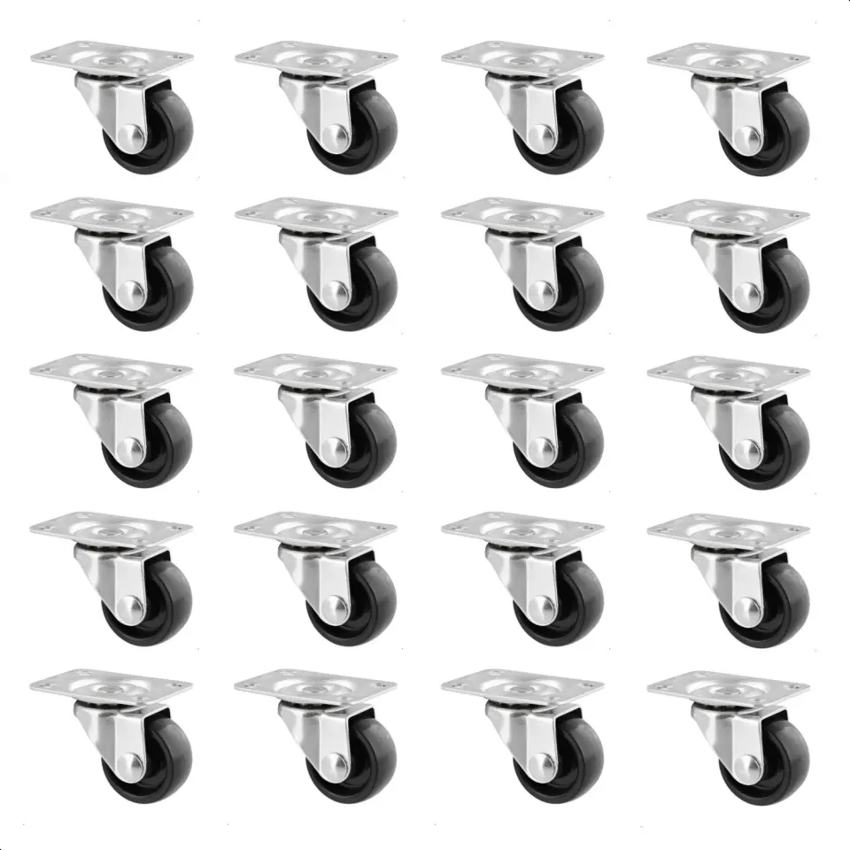 Wagner RO 2109 rotelle girevoli Ø 30 mm nere set 20 pezzi